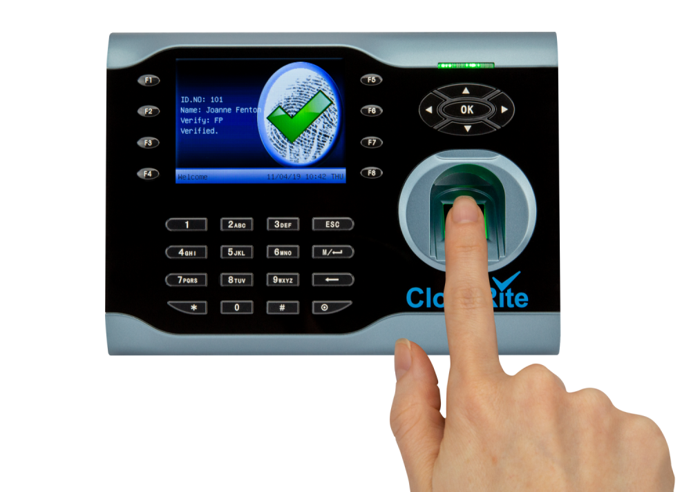ClockRite Fingerprint Clocking Terminal