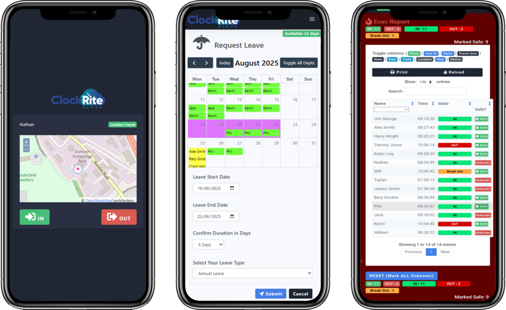 Cloud Time Tracking Employee Personal Web App