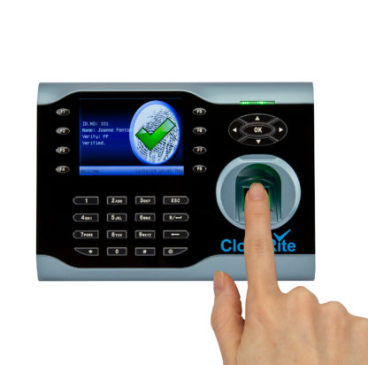 C250 Wireless Fingerprint Clock In Machine in Use