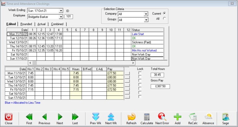 Time Card Collection Software Time & Attendance Software with Timecards, Shifts, Overtime, Absences